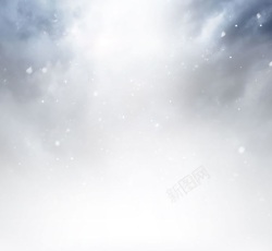 天空飘落的白雪灰色天空雪花飘落背景矢量高清图片