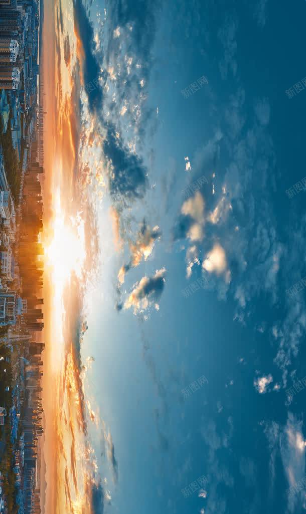 横过来的天空阳光城市jpg设计背景_88icon https://88icon.com 城市 天空 横过 阳光