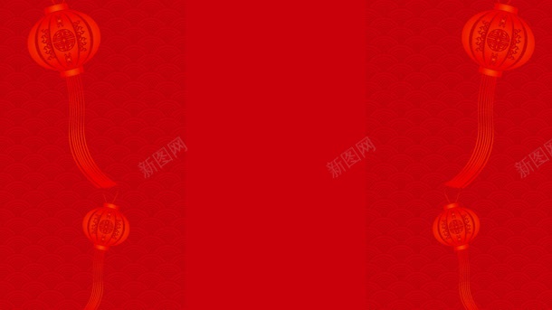 中国风大红色电商海报背景