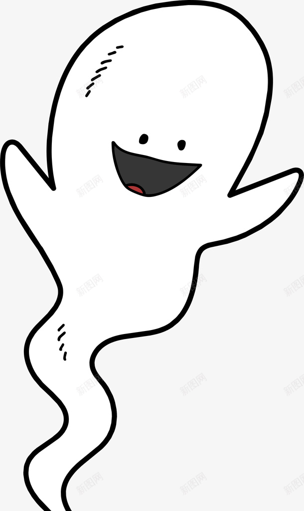 白色卡通幽灵png免抠素材_88icon https://88icon.com 万圣节 卡通 可爱手绘 幽灵 涂鸦 白色 白色恐怖 矢量图案
