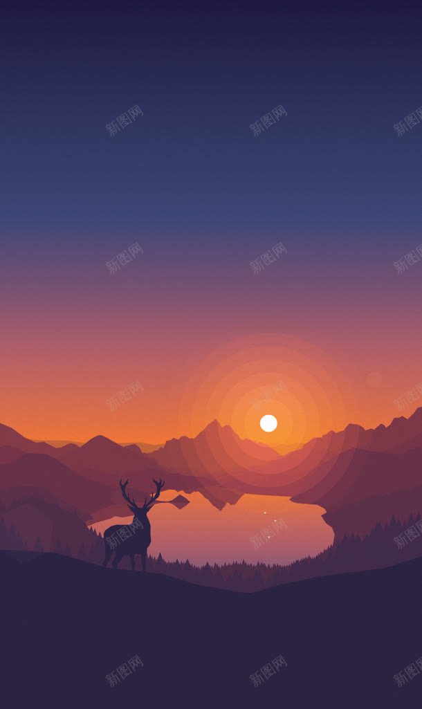 紫色星空夕阳壁纸jpg设计背景_88icon https://88icon.com 壁纸 夕阳 星空 紫色