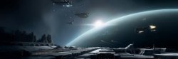 太空星际科幻飞船游戏科幻太空大气banner背景高清图片
