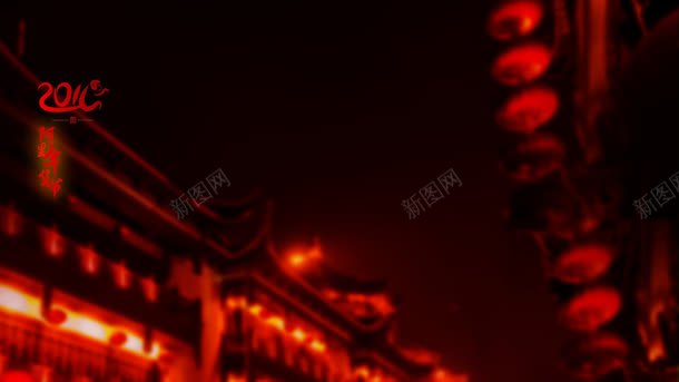 中国风红色古代灯笼背景