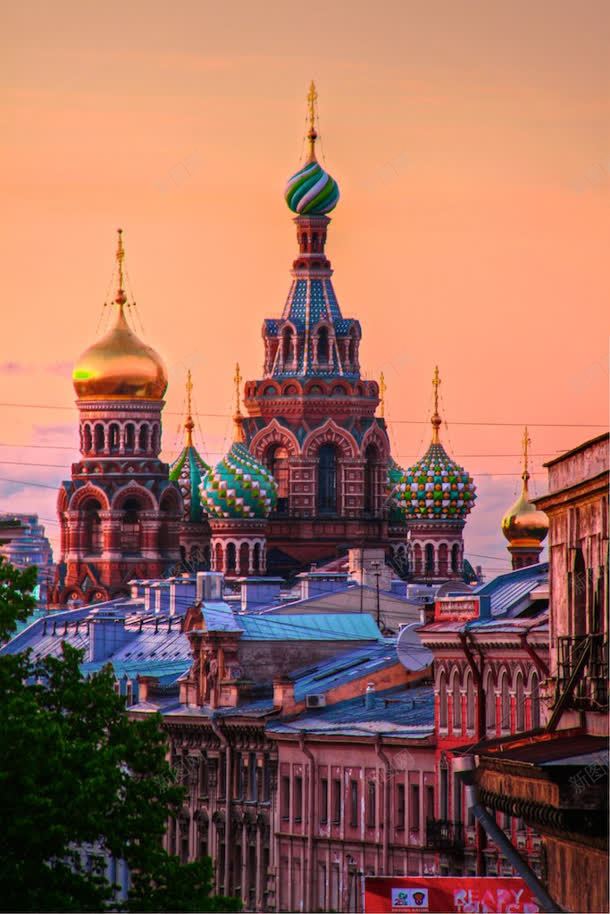 彩色俄罗斯城堡建筑jpg设计背景_88icon https://88icon.com 俄罗斯 城堡 建筑 彩色