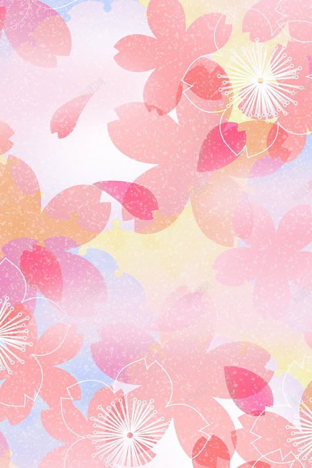 粉色卡通花朵花瓣壁纸jpg设计背景_88icon https://88icon.com 卡通 壁纸 粉色 花朵 花瓣