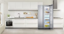 冰箱空调海报洁白厨房冰箱海报背景高清图片