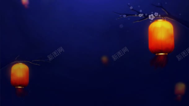 年货节纸的灯笼元宵节jpg设计背景_88icon https://88icon.com 元宵节 年货 灯笼