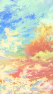 彩色天空场景壁纸背景