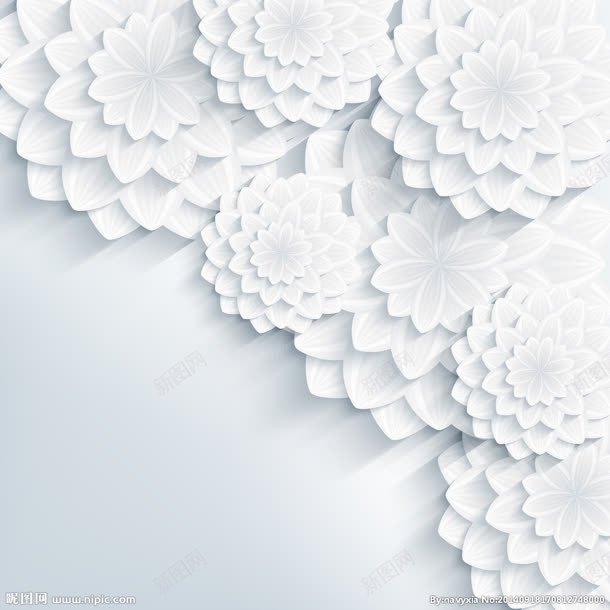 白色剪纸漂亮花朵jpg设计背景_88icon https://88icon.com 剪纸 漂亮 白色 花朵