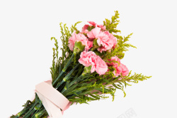 粉红花卉一束粉红康乃馨花卉花束高清图片
