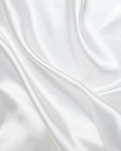 柔滑白色柔滑绸缎布料高清图片