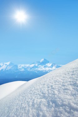 郊外雪景风光冬季风光摄影高清图片