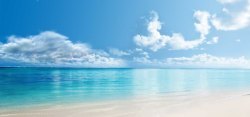 阳光沙滩海水大海风景海报高清图片