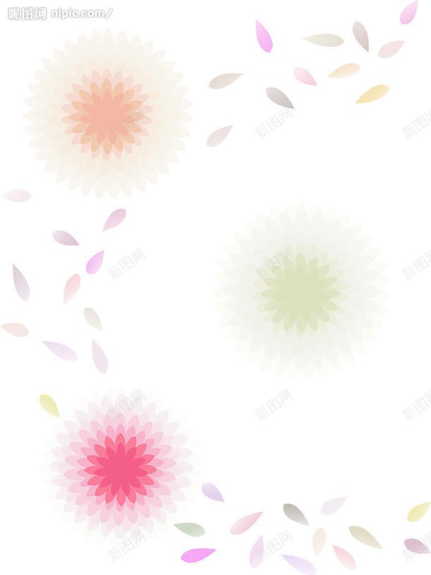 白色背景粉绿色漂浮花瓣jpg设计背景_88icon https://88icon.com 漂浮 白色 绿色 背景 花瓣