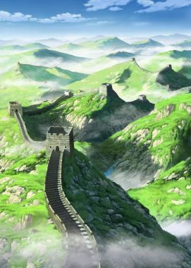 绿色山峰长城游戏截图背景