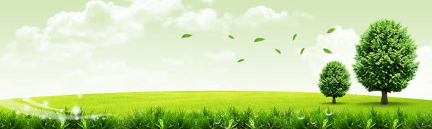 田园绿景banner背景图jpg设计背景_88icon https://88icon.com 唯美 环保 田园 绿色