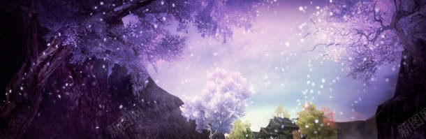 紫色梦幻宝贝背景背景