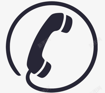 交流方式电话图标标志图标