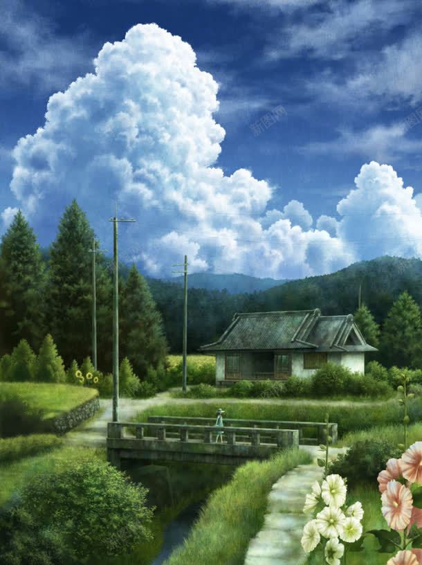 创意元素云朵日本动漫天空环境渲染树林jpg设计背景_88icon https://88icon.com 云朵 元素 创意 动漫日系 日本 树林 渲染 漫天 环境