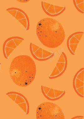 橙子橙色背景背景