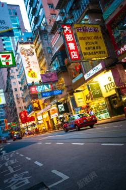 老香港一角中国香港特有街道高清图片