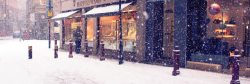 冬天街景淘宝背景高清图片
