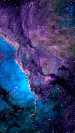 紫色神秘紫色神秘星空光效高清图片