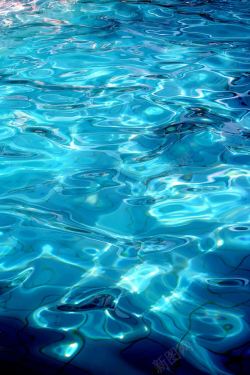 蓝色的水面蓝色旋涡状水面背景高清图片