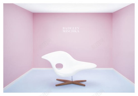 纯色粉色背景椅子立绘背景适量背景