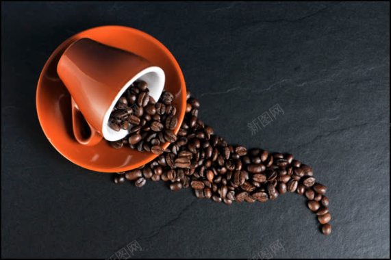 咖啡豆黑色背景背景