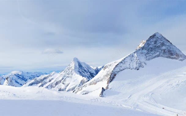 冰雪山融壁纸背景