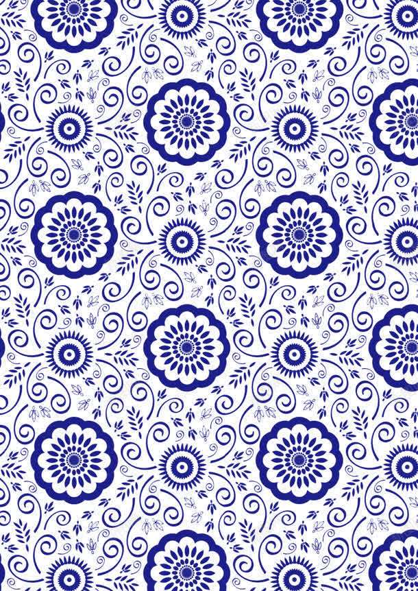 蓝色简单青花瓷花纹jpg设计背景_88icon https://88icon.com 简单 花纹 蓝色 青花瓷