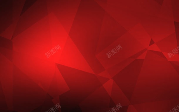 红色光效创意几何形状背景