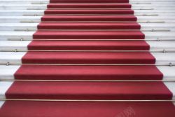 红地毯背景铺着红地毯的台阶高清图片