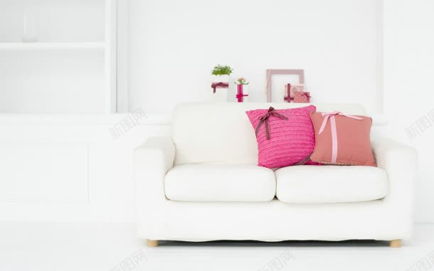 可爱粉色系靠枕沙发jpg设计背景_88icon https://88icon.com 可爱 沙发 粉色 靠枕