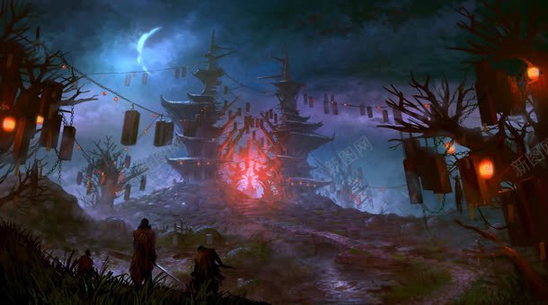 魔幻古堡主页装修jpg设计背景_88icon https://88icon.com 主页 古堡 装修 魔幻