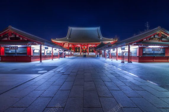蓝天中国风古代宫殿背景