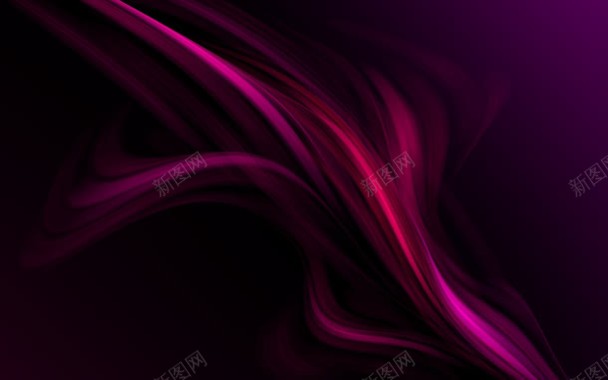 神秘紫色飘带元素背景