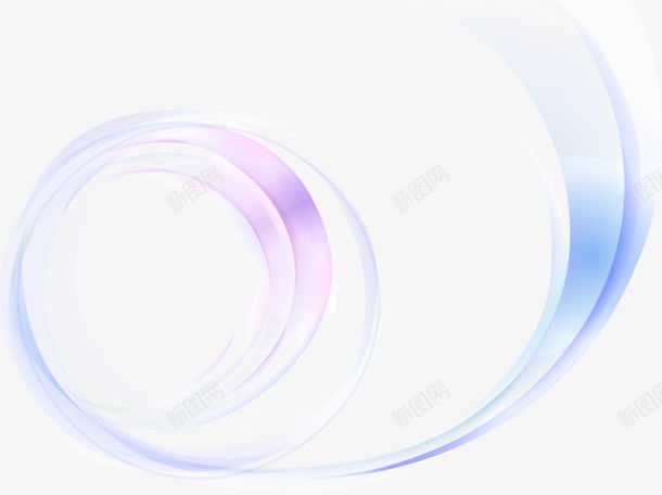 蓝紫色光圈弧线png免抠素材_88icon https://88icon.com 光圈 弧线 弯曲 曲线 渐变 科技 科技弧线 线条