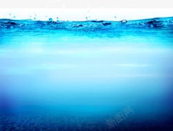 水水泡蓝色水背景素材
