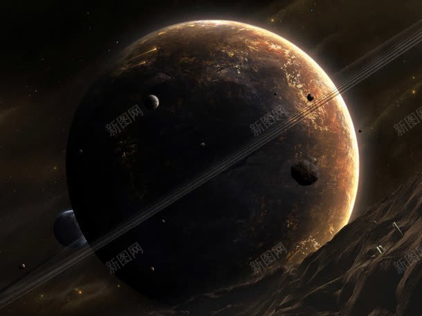 宇宙星球地球轨道jpg设计背景_88icon https://88icon.com 地球 宇宙 星球 轨道