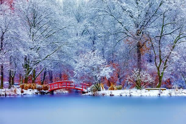 冬季湖面桥海报背景雪景jpg设计背景_88icon https://88icon.com 冬季 海报 湖面 背景 雪景