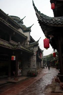 中国古老建筑复古背景