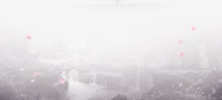 灰色樱花灰色梦幻樱花山谷海报背景高清图片