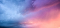 炫彩天空唯美彩色天空背景高清图片