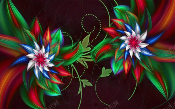 彩色抽象花卉壁纸jpg设计背景_88icon https://88icon.com 壁纸 彩色 抽象 花卉