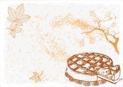 秋季磨砂烤饼素材