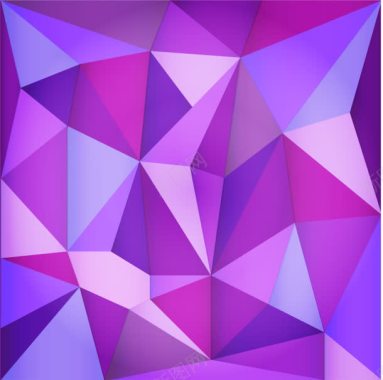 紫色立体几何矢量大屏背景