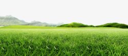 绿色远山背景草地与远山高清图片