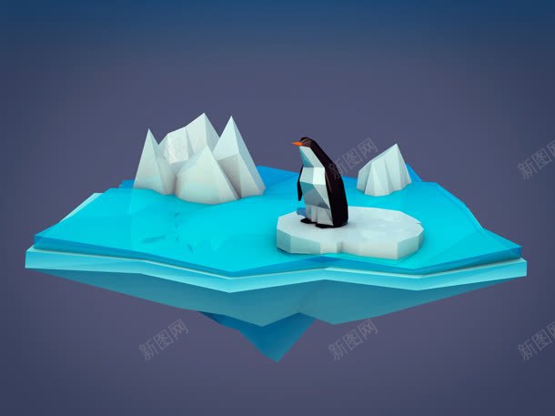 冰山上的企鹅卡通海报背景jpg设计背景_88icon https://88icon.com 企鹅 冰山 卡通 模型 海报 背景